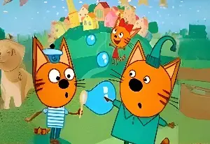 Игра Три кота и мыльные пузыри