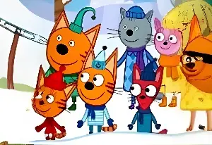 Игра Три кота: Семья на прогулке