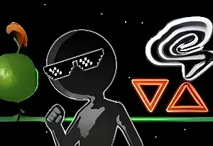 Игра Стикмен: Неоновый Бегун