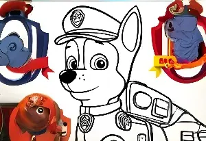 Игра Пожарный Сэм: Раскраска