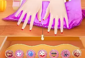Игра Яркий маникюр для Эльзы