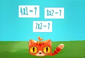 Игра Умножение: приключения кота