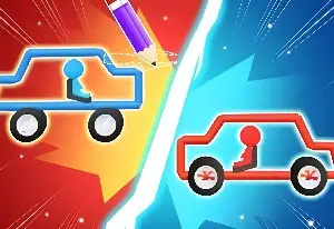 Игра Нарисуй автомобильный бой онлайн