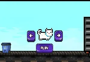 Игра Кошка Убегает от Собачки