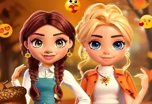 Игра Лови Шик: Осенняя Одевалка