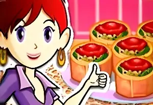 Игра Кухня Сары: Ротоло со Шпинатом