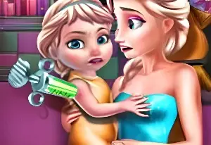 Игра Вакцина для Малышки Ледяной Королевы