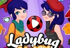 Игра Божья коровка Школьница против Супергероя