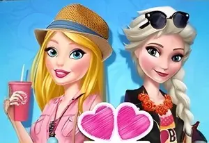 Игра: Барби и Эльза лучшие подруги