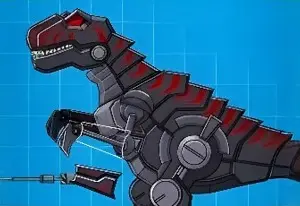 Игра Роботы Динозавры: Черный Ти-Рекс