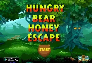 WOW-Hungry Bear Honey Escape HTML5 | 8BGames