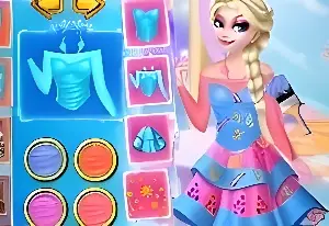Игра Дизайн Платья Эльзы На Заказ