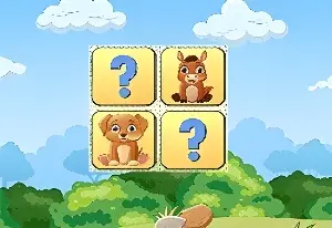 Игра Матч на память о животных онлайн