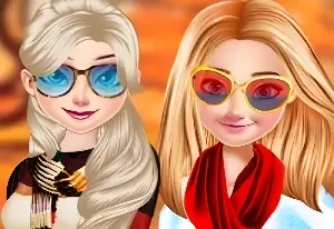 Игра Теплый свитер для Анны и Эльзы