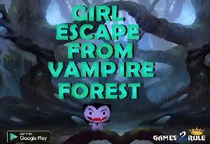 G2R-Girl Побег из леса вампиров HTML5 | 8BGames