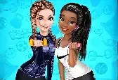 Game Elsa And Tiana Wokout Buddies