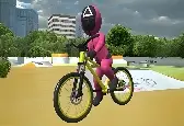 Игра Игра в Кальмара: Фристайл на Велосипеде