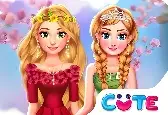 Игра Весенние Цветы Диснеевских Девочек