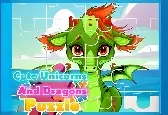 Игра Милые Единороги И Драконы: Пазл