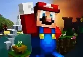 Игра Пазлы Марио Майнкрафт