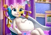 Игра: Спа для беременной кошки Анжелы
