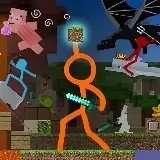 Игра Анимация: Стикмены против Майнкрафта
