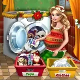 Игра Мама Стирает Игрушки