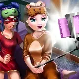 Игра для девочек: Пижамная вечеринка Леди Баг, Эльзы и Рапунцель