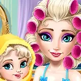 Игра Эльза Мамочка Настоящий Макияж