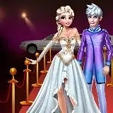 Игра Эльза и Ледяной Джек на красной дорожке