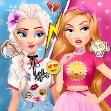 Игра Соперничество Эльзы и Рапунцель