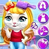 Игра Парикмахерская: Шикарная Малышка Китти