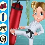 Игра Девушка Каратист Против Школьного Хулигана