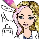 Игра Модная Блестящая Книжка Раскраска