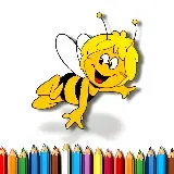 Game Back to School: Maya the Bee Coloring Book online