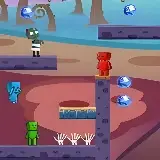 Игра Огонь Вода и Земля в Мире Зомби 2