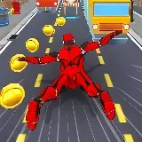 Игра Робот-супергерой в метро онлайн