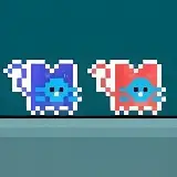 Game Red and Blue Cat