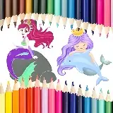 Игра Русалка: Книжка-Раскраска