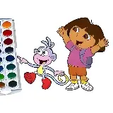 Cute Girl Coloring Book