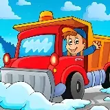 Игра Пазлы Зимние Грузовики