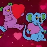 Valentine Pets Coloring Book