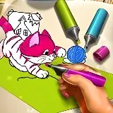 Игра Книга Раскрасок с Животными