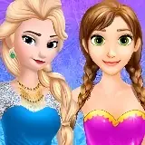 Игра Уборка в замке Анны и Эльзы