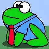 Game Business Frog Jumping to the Meeting