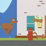Игра Смешная прогулка с собакой