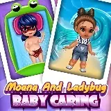 Игра Уход за Малышками: Моана и Леди Баг