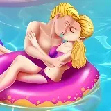 Игра Поцелуи в Бассейне: Летняя Любовь