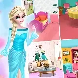 Игра Эльза Украшает Дом: Четыре Сезона