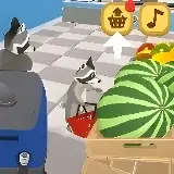 Raccoon supermarket